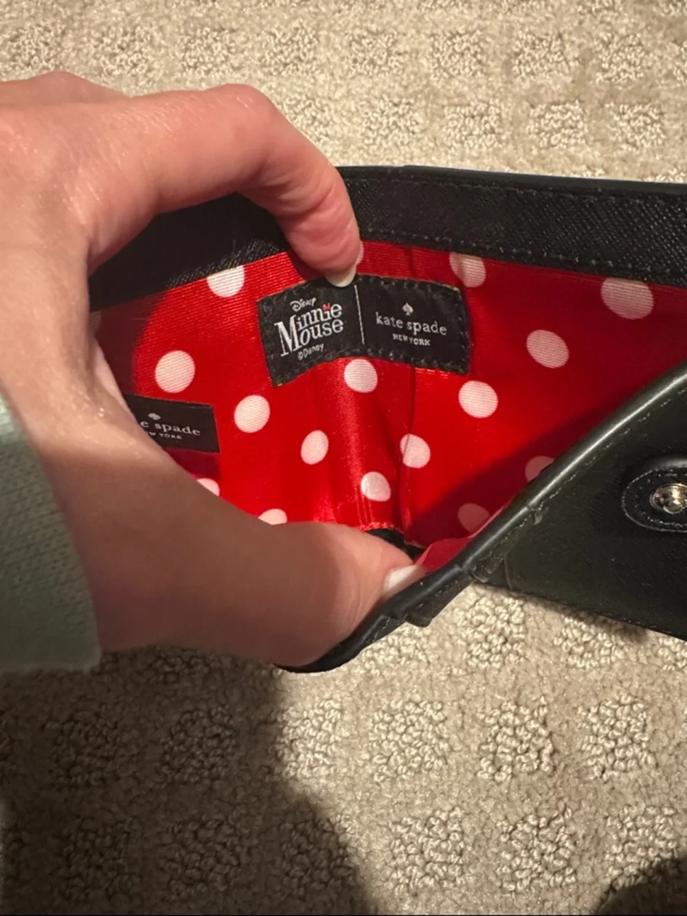 kate spade Disney Wallet with Red Polka Dot Bow - Picture 3 of 5